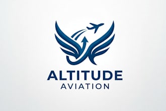 create vintage t shirt airplane aviation logo