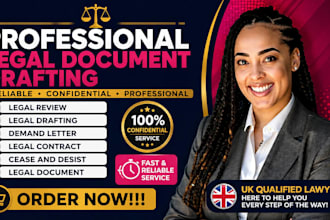 prepare professional legal correspondence, notices,  opinion and demand letters