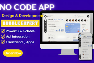 build bubble io web app bubble mvp  bubble saas  bubble website developer