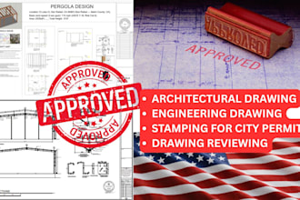 draw review stamp architectural engineering drawing city permit mep floor plan