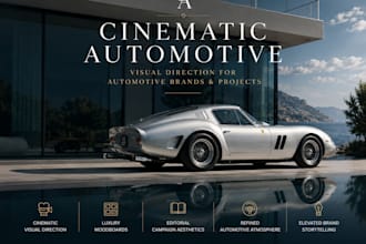 create luxury automotive brand identity and art direction