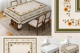 create custom tablecloth pattern designs