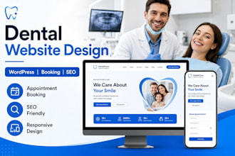 create a modern dental clinic website with wordpress