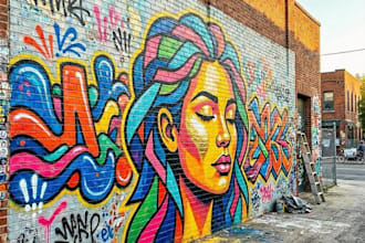 design graffiti designs, murals and wall arts