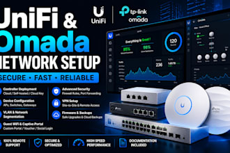 setup and configure your unifi or omada wifi network