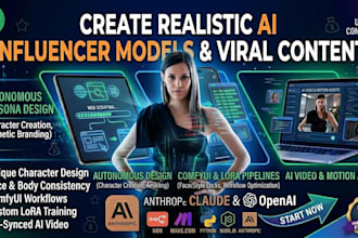create  realistic ai influencer model and viral social media content