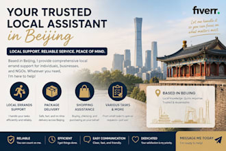 can run errands for you, provide travel advice within china, and help you send