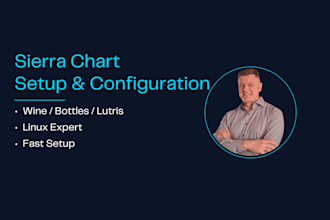 set up and configure sierra chart on linux with wine bottles or lutris