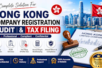do hong kong audit, tax filling and register a company in hong kong