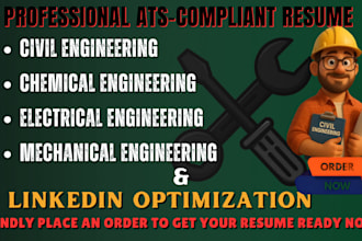write ats engineering resume, CV and linkedin profile