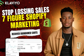 setup klaviyo email marketing, shopify email flows, sales funnel automation