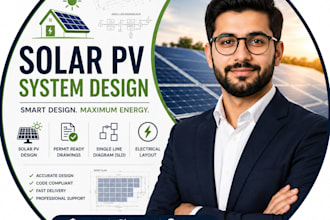 do slab design and solar pv system design with permit drawings