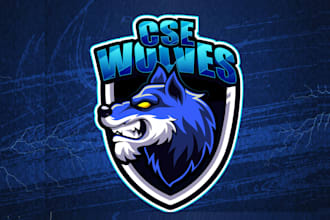 design modern gaming mascot logo for esports team