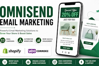 setup omnisend email automation, flows, and campaign