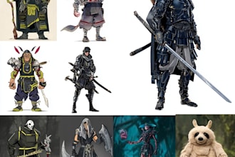 design creative concept art characters for fantasy and games