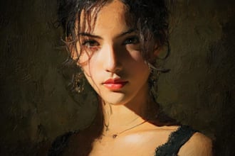 realistic oil style portraits and fine art illustration