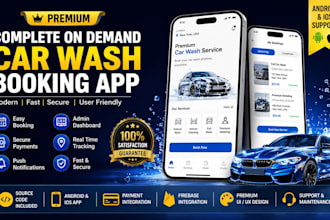 develop car wash booking mobile app for android and ios