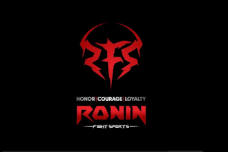 design ronin fight sports logo