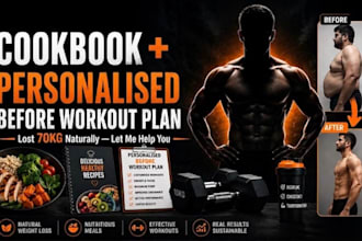 create  cookbook and workout plan for natural weight loss