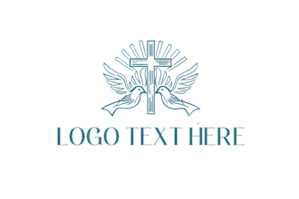 do modern ministry religious christian or church logo with unlimited revision