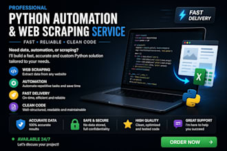 write a python script for web scraping and automation