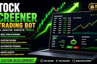build a stock screener, scanner, and automated trading bot