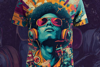 create a retro vintage tshirt design