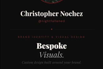 design custom bespoke visuals for your brand