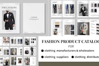 design b2b clothing manufacturer or supplier catalog wholesale apparel lookbook