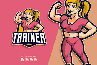 custom gaming and esports logo design with mascot style