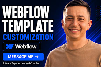 customize your webflow template and make it your own website