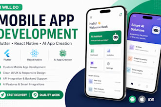 build mobile app development app developer flutter react native ai app creation