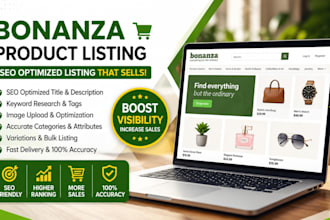 do SEO optimized bonanza product listing and store management