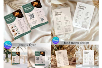 design spa, salon, fitness, gym, food, pricelist, rate card, menu design