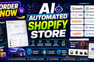 build an ai automated shopify dropshipping store with chatbot and automation