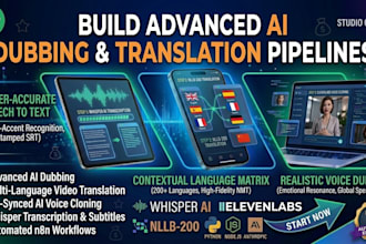 build automated ai translation pipeline with whisper and elevenlabs