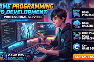 do game programming, game backend, multiplayer game development, cpp game dev