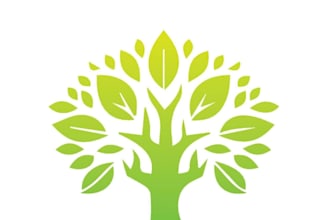 create professional minimalist tree logo
