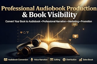 create cinematic audiobook narration and audio adaptation for your book