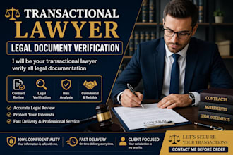 verify legal contracts and transaction documents with transactional lawyer