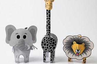 design printable 3d paper crafts and activities for kids