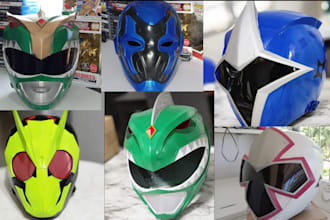 design 3d helmet print and paint 3d cosplay armor,3d mask 3d cosplay creation