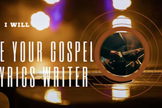 write catchy gospel hooks and choruses ready to record