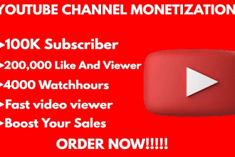 youtube channel promotion, grow USA uk playlist, complete channel monetization