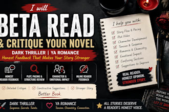 be ya romance beta reader, beta read critique novel, scifi, erotica horror story