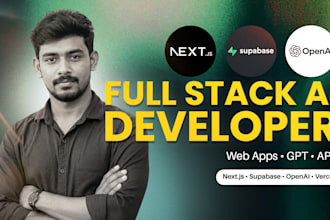 develop custom ai saas platform, chatbot and gpt powered web app