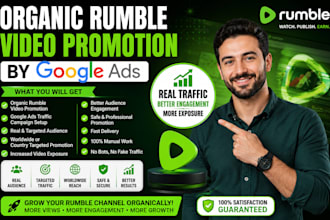 do organic rumble video promotion by following google ads