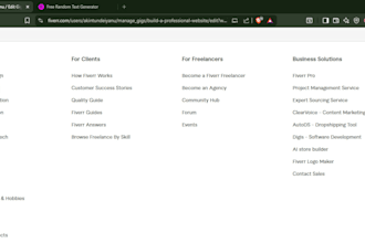 build a professional website