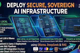 build a secure private ai server, local llm, and ollama infrastructure