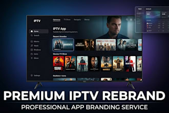 create premium branded iptv app with admin panel logo vpn for xciptv tivimate